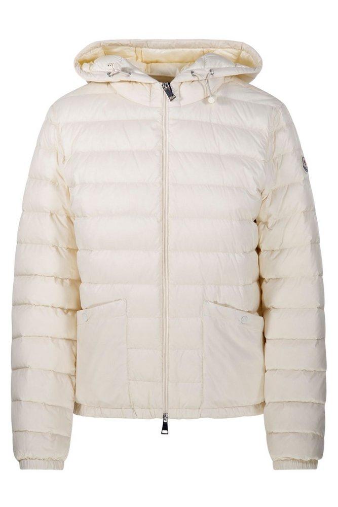 【関税＆送料込み】Moncler 'Hede' Ivory Nylon Down Jacket moncler-Beige-Hede-Hooded-