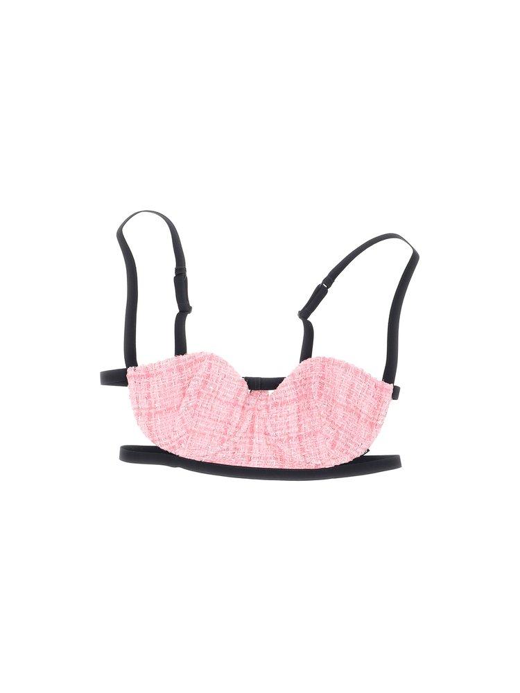 Gcds Bling Embellished Strap Bra Top in Pink | Lyst UK
