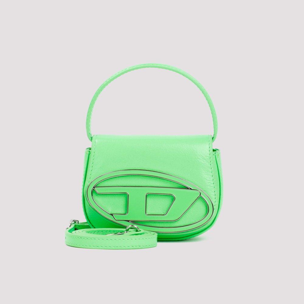 DIESEL 1-d Logo-patch Mini Tote Bag in Green | Lyst