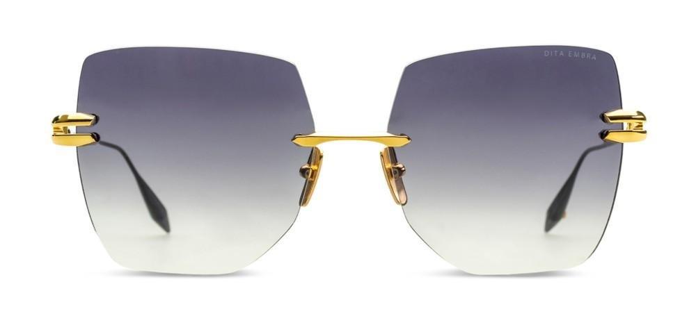 Dita Eyewear Square Oversized Frame Sunglasses in Black | Lyst