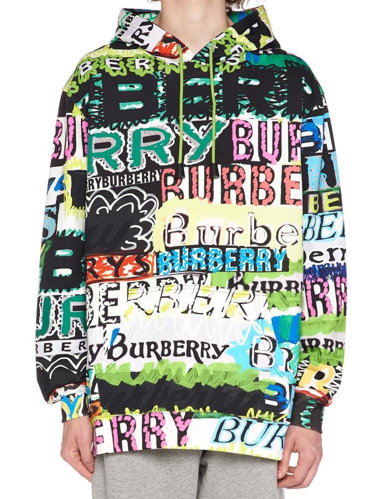 Burberry Graffiti Hoodie in Green for 