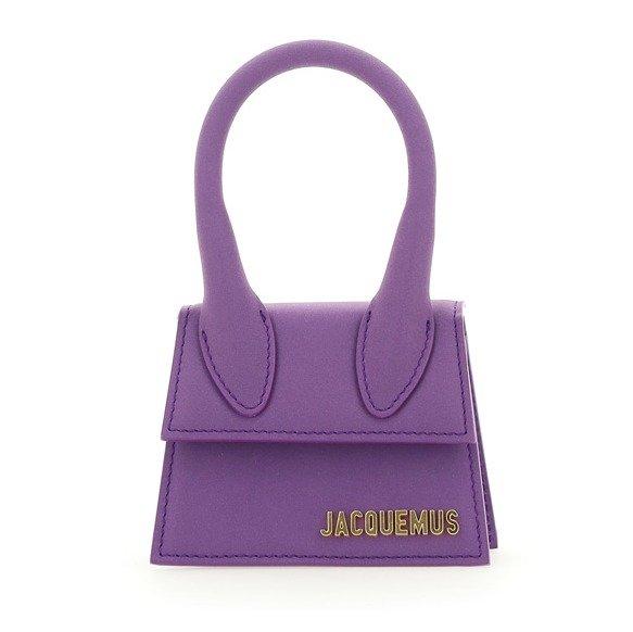 Jacquemus Logo Plaque Fold-over Tote Bag in Purple | Lyst