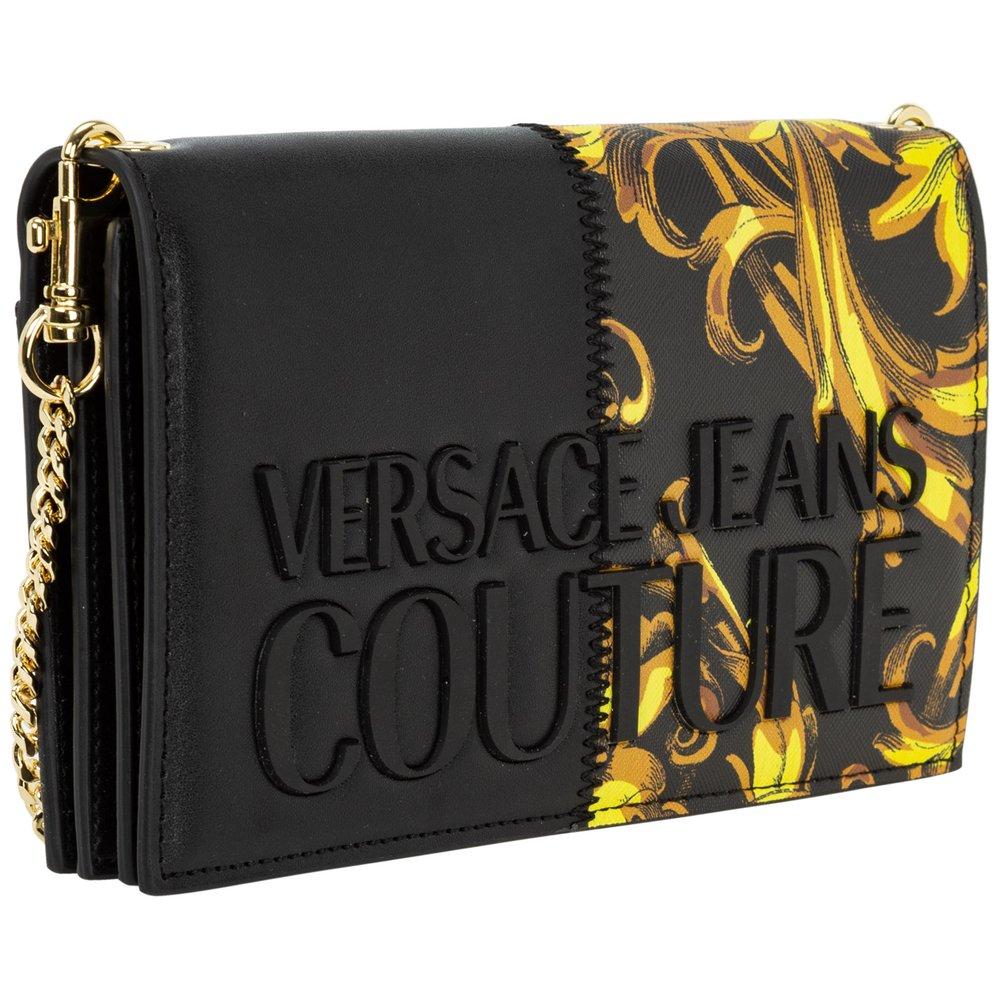 La medusa leather clutch bag Versace Red in Leather - 34630227