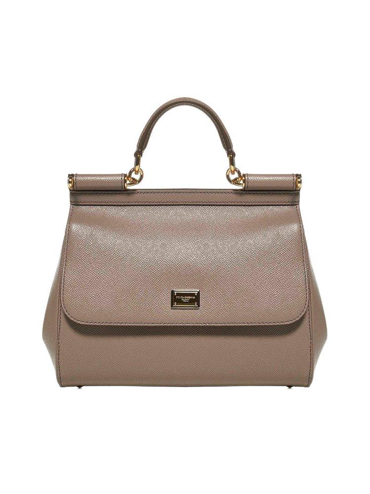 Dolce & Gabbana Sicily Medium Shoulder Bag in Gray | Lyst