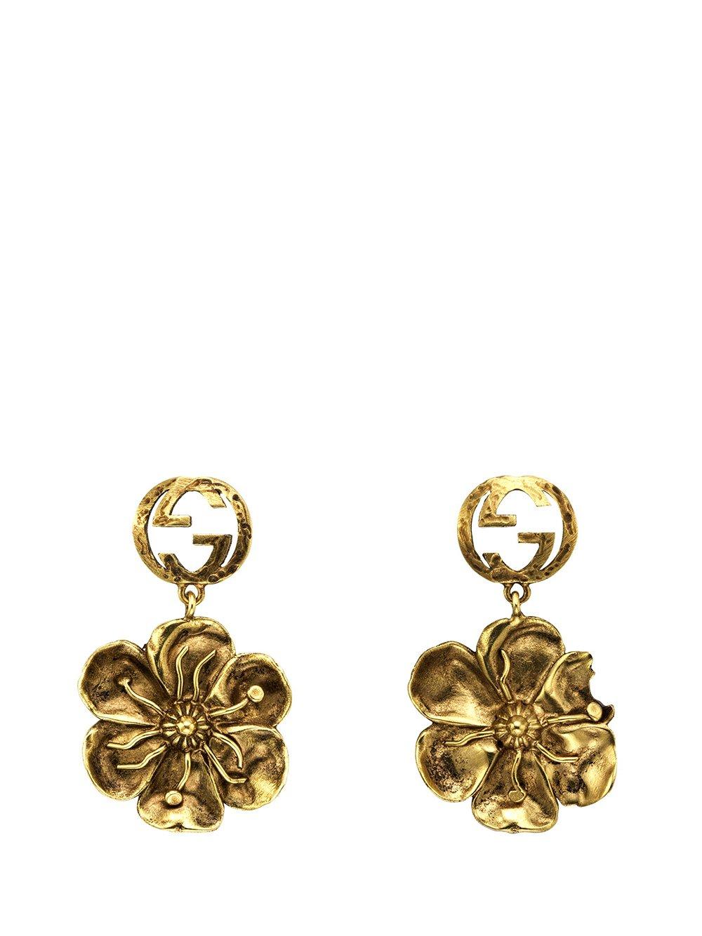 Gucci floral earrings deals