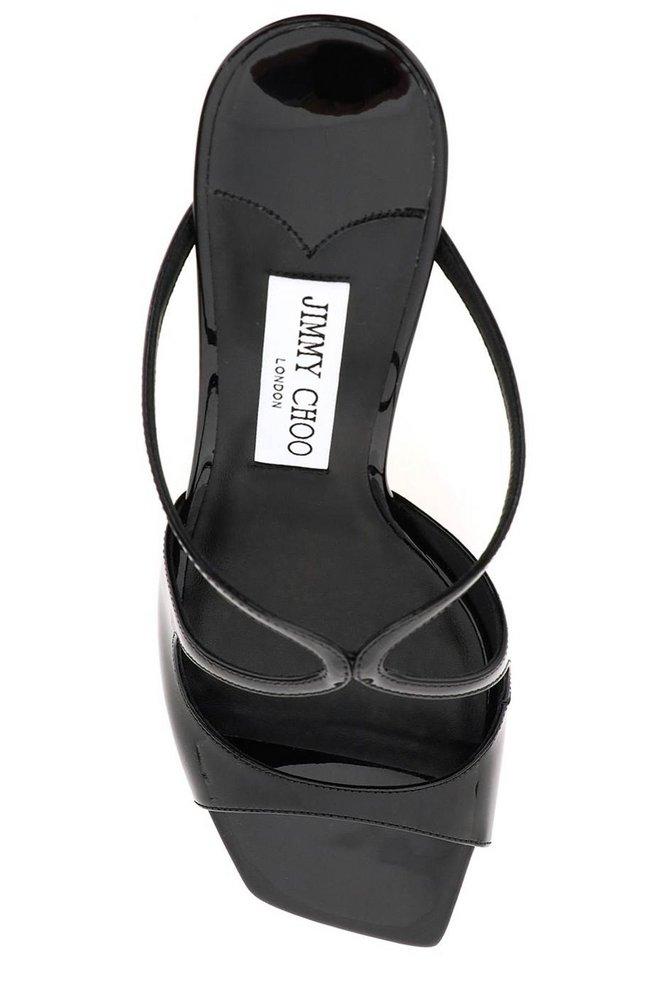 JIMMY CHOO Black Suede Open Toe Heels (Size USA 9 / Euro 39) #22041 – ALL  YOUR BLISS