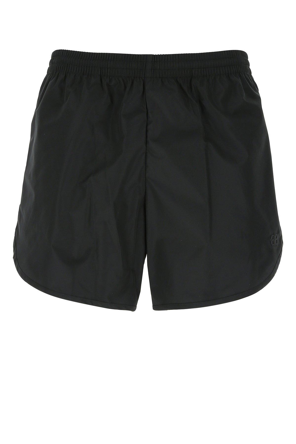Balenciaga Synthetic Plain Swim Shorts in Black for Men - Lyst