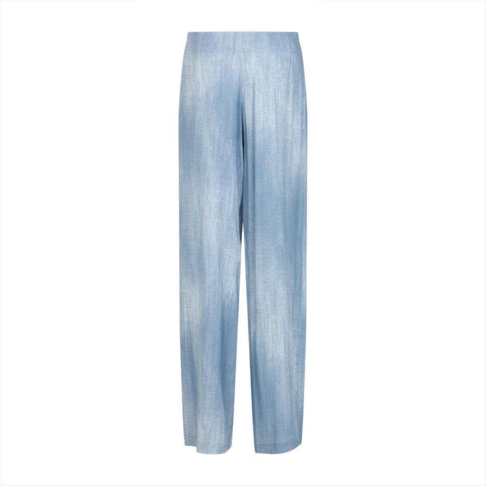パンツ ERMANNO SCERVINO WIDE-LEG TROUSERS IN PRINTED VISCOSE Designer pants and luxury shorts for women | Ermanno Scervino