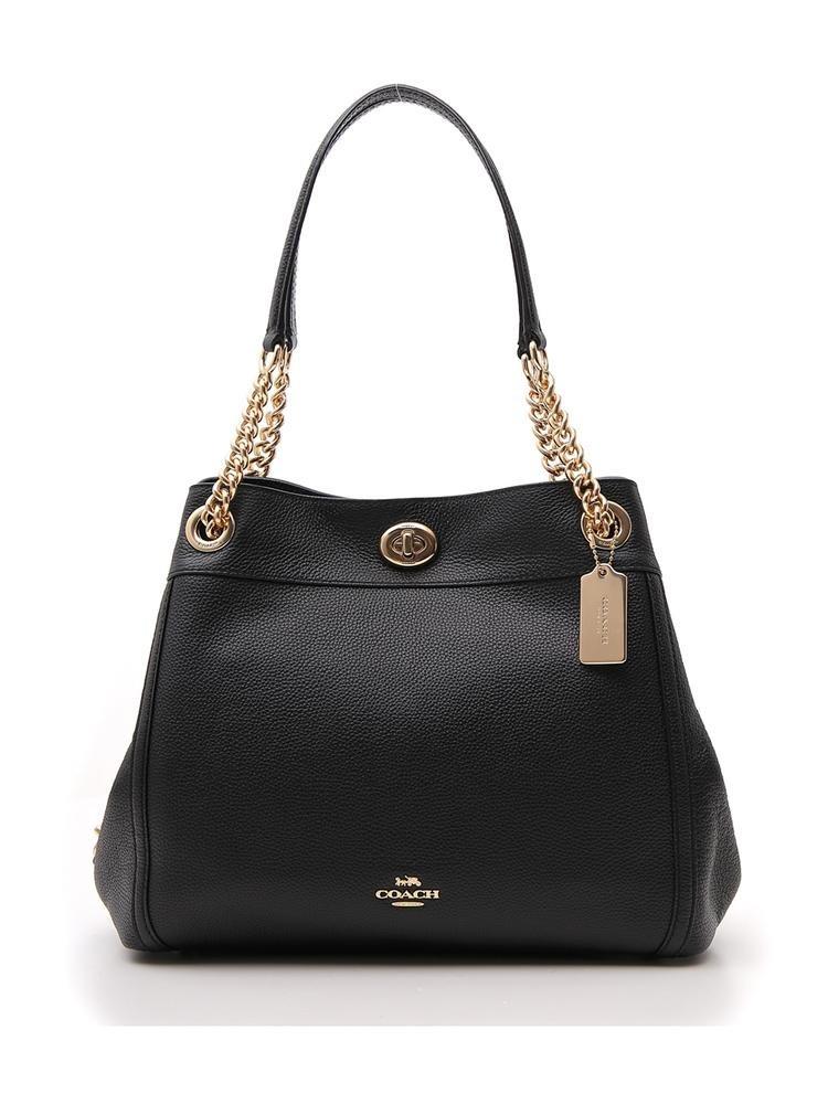 COACH Turnberry Edie Shoulder Bag in Black | Lyst