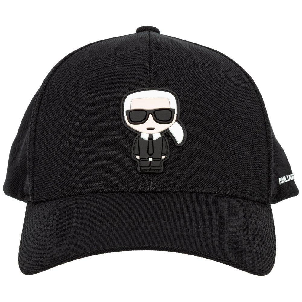 Karl Lagerfeld Graphic Logo-print Baseball Cap in Black for Men | Lyst