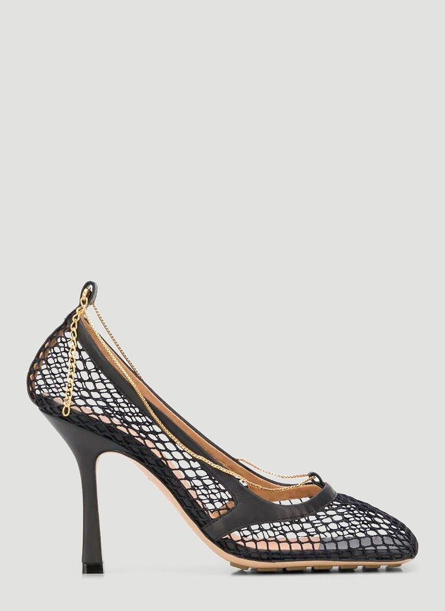 mesh bottega heels