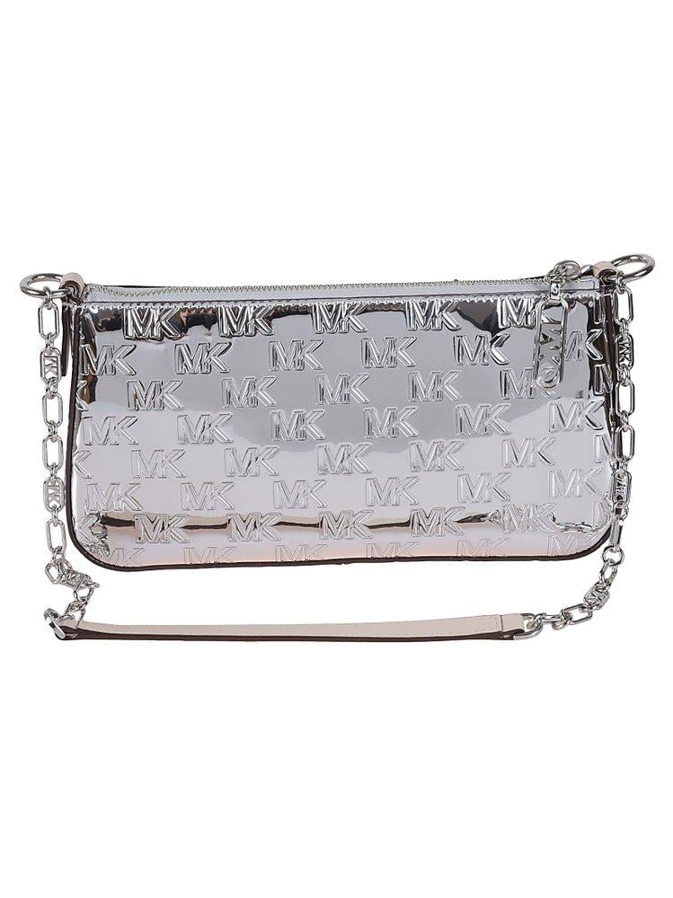 Michael Kors Mila Small East West Chain Sling Messenger Bag, Silver |  Shoulder Bags | Clothing & Accessories | Shop The Exchange