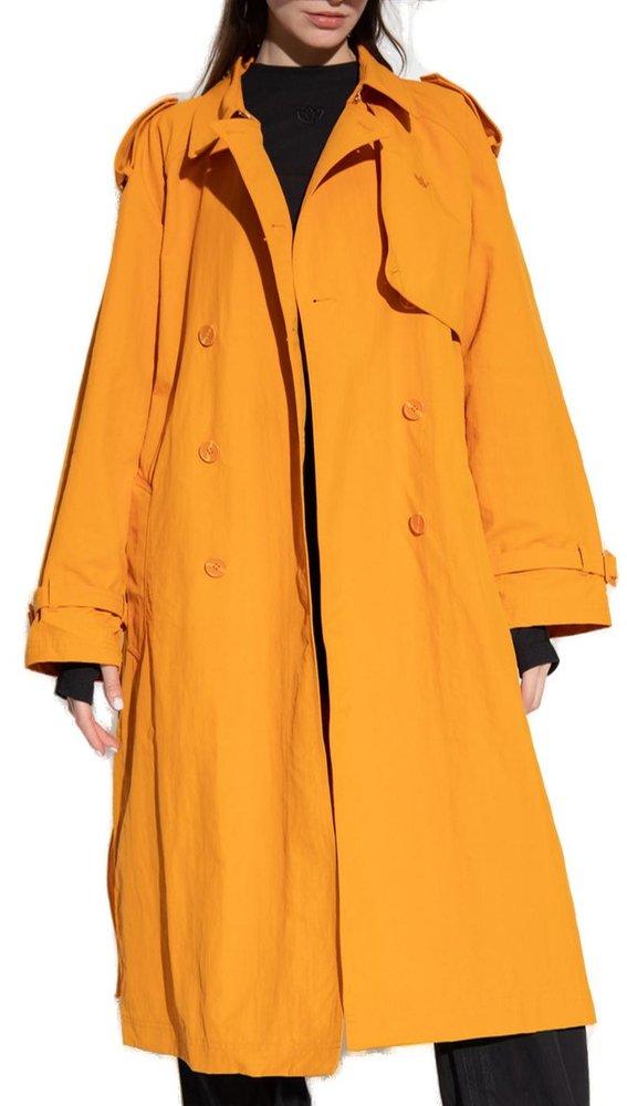 adidas Originals The 'blue Version' Collection Trench Coat in Orange | Lyst
