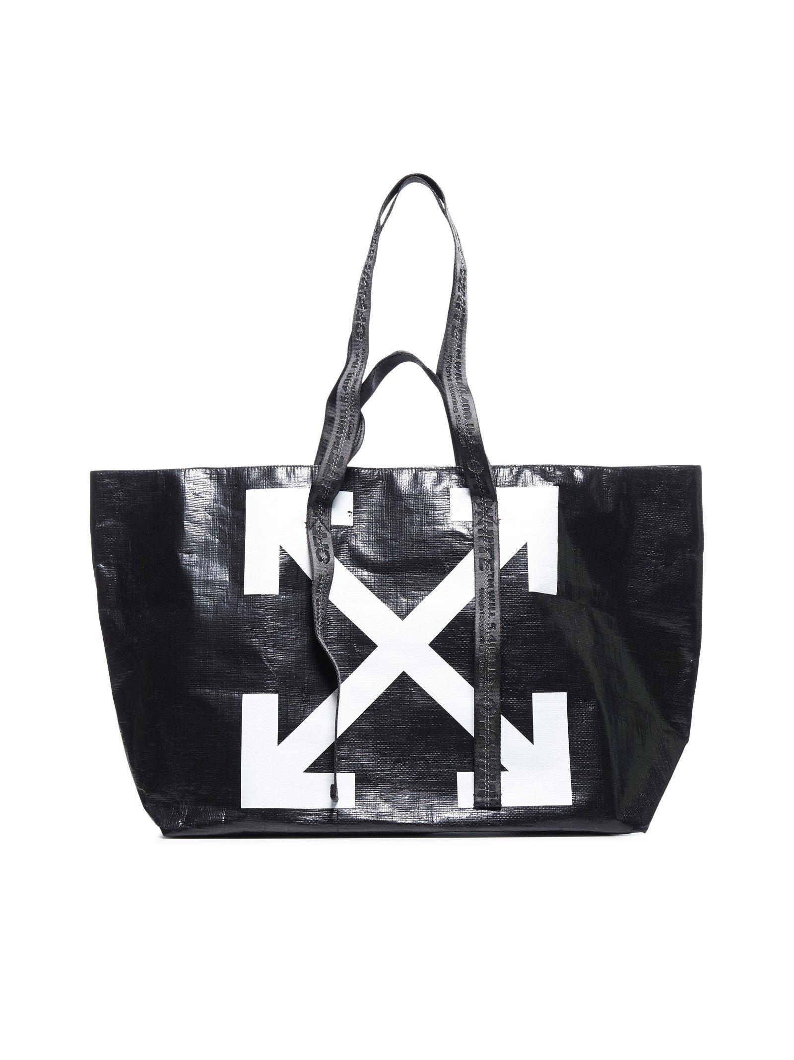 Off-White c/o Virgil Abloh Sculpture Nylon Commercial Tote Bag in Black