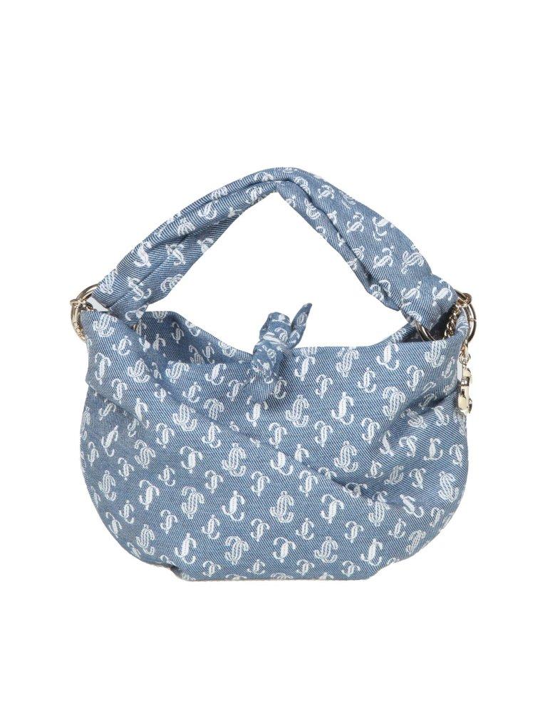 Jimmy Choo Bonny Denim Bag With Braided Handle in Blue | Lyst