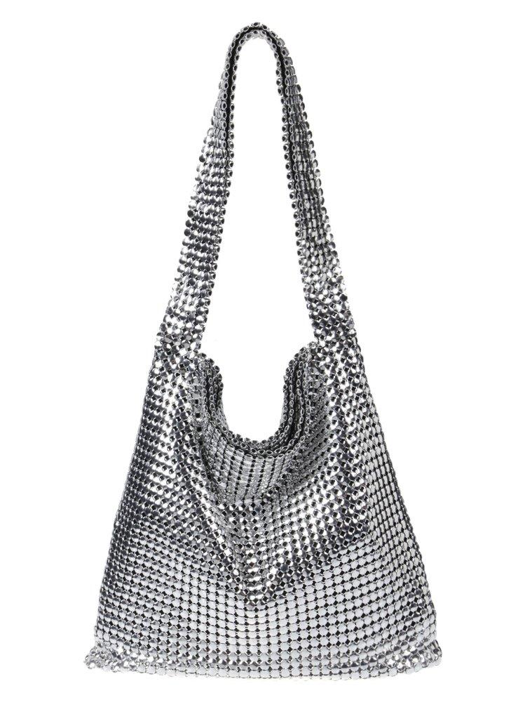 トートバッグ Rabanne Chainmail Handheld Pouch With Adjustable Snake Chain Rabanne Chainmail Handheld Pouch With Adjustable Snake Chain