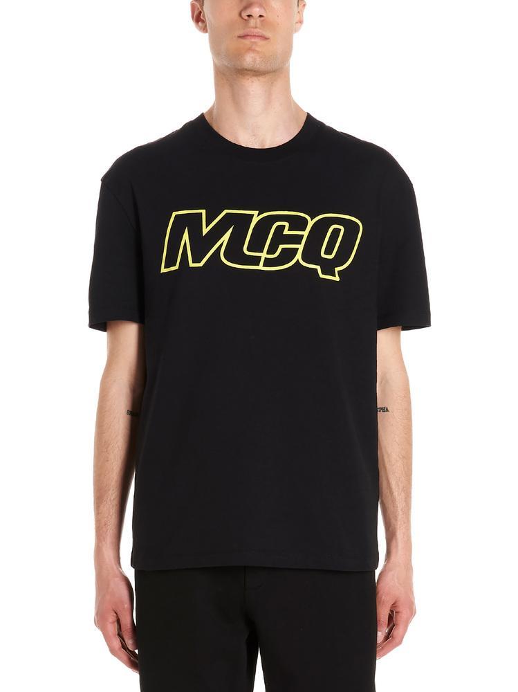 McQ Cotton Logo T-shirt in Black for Men - Lyst