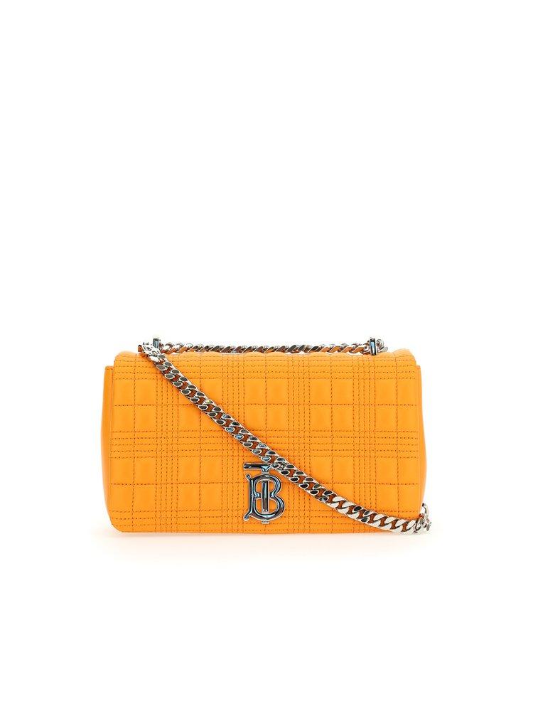 Burberry Small Tb Monogram Plaque Crossbody Bag in Orange | Lyst