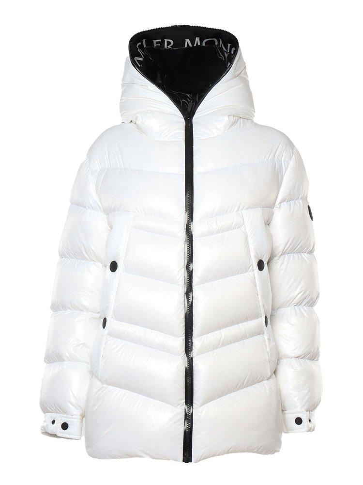 Moncler Morgat Padded Down Jacket in White | Lyst