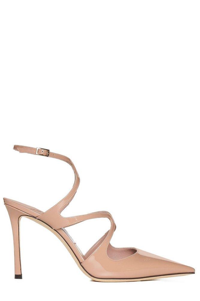 Jimmy Choo Azia 95 Pointed-toe Pumps in Pink | Lyst