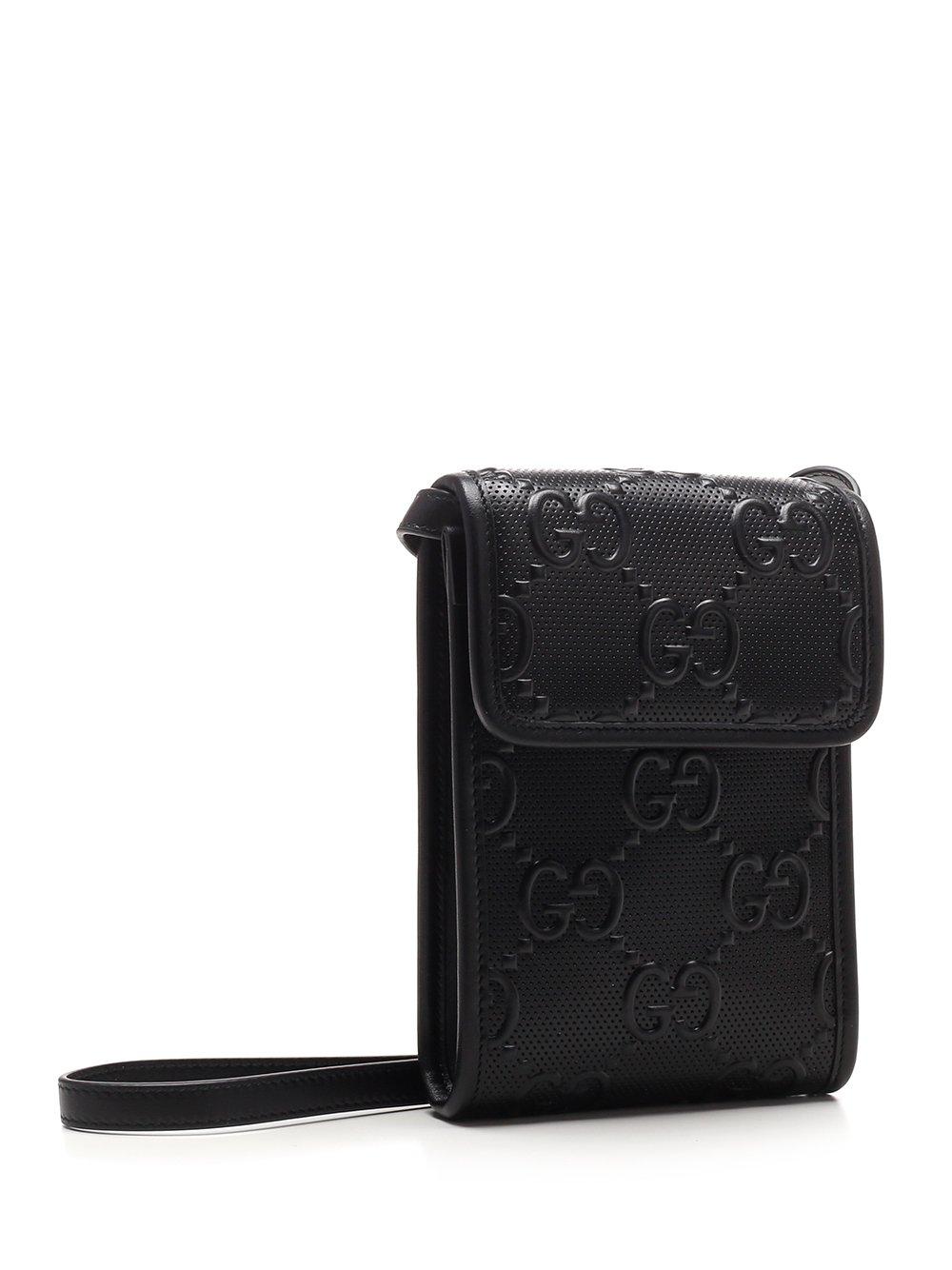 gucci gg embossed mini bolsa