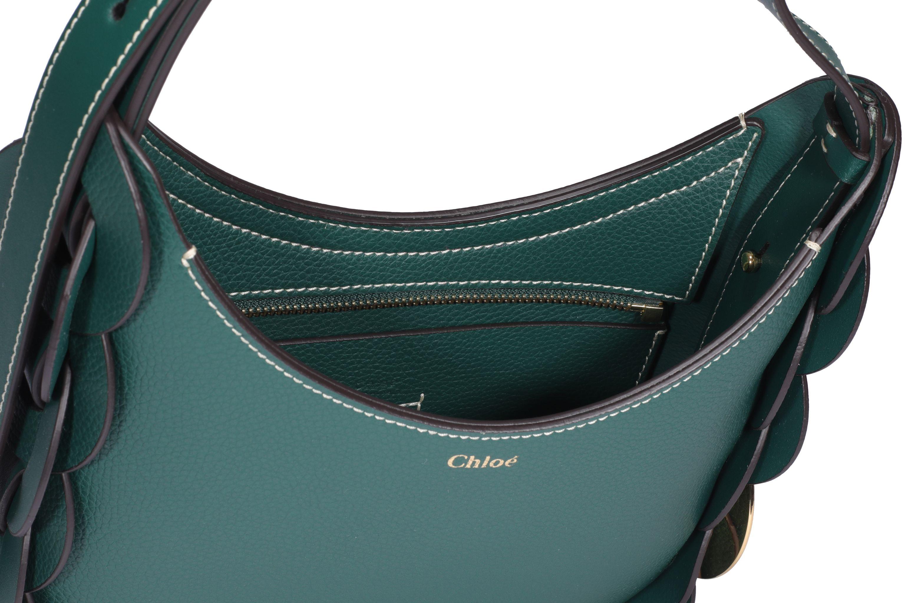 Chloé Darryl Small Hobo Bag Leather Rain Forest in Green | Lyst