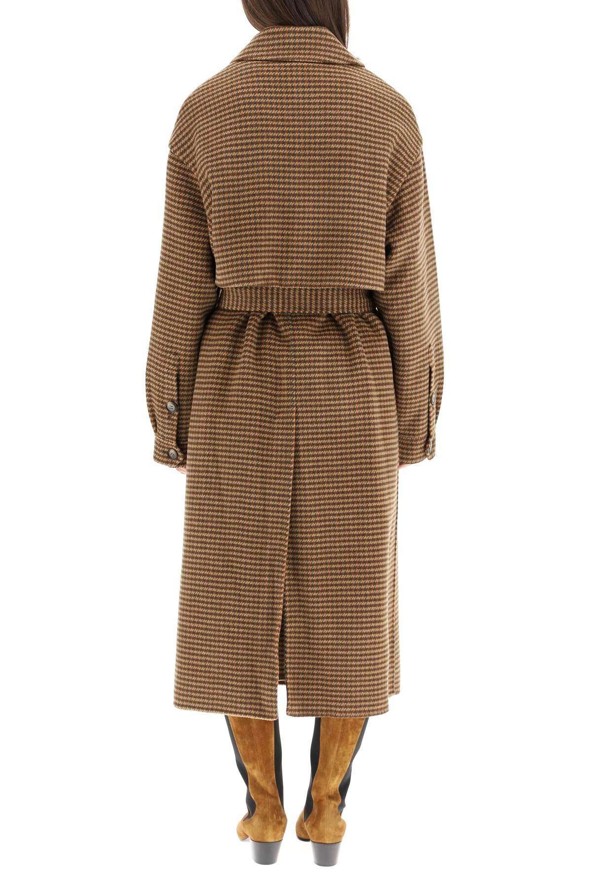 nanushka check coat