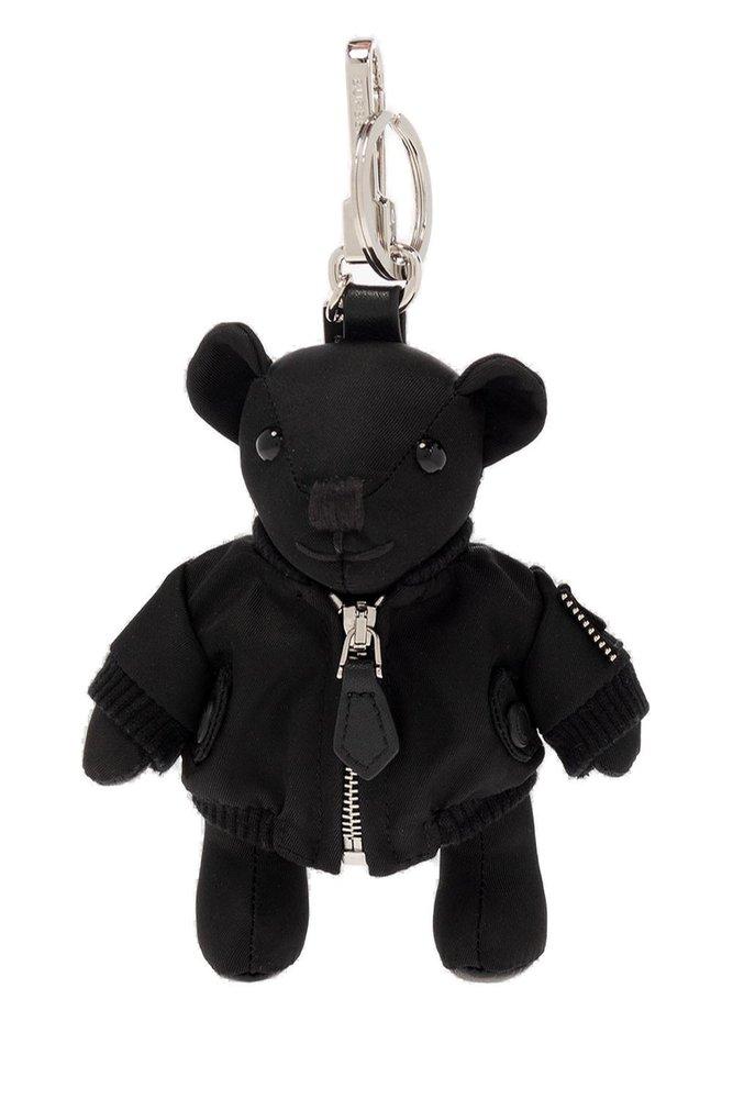Burberry Teddy Bear Logo Printed Keychain in Black for Men