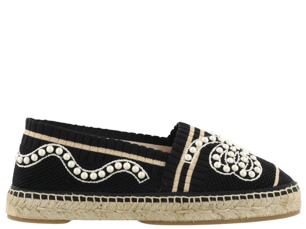 espadrilles with pearls