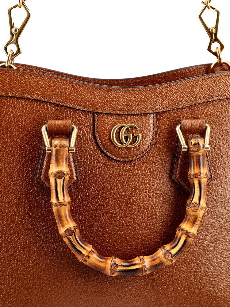 Gucci Diana Brown Small Tote Bag Inspection 