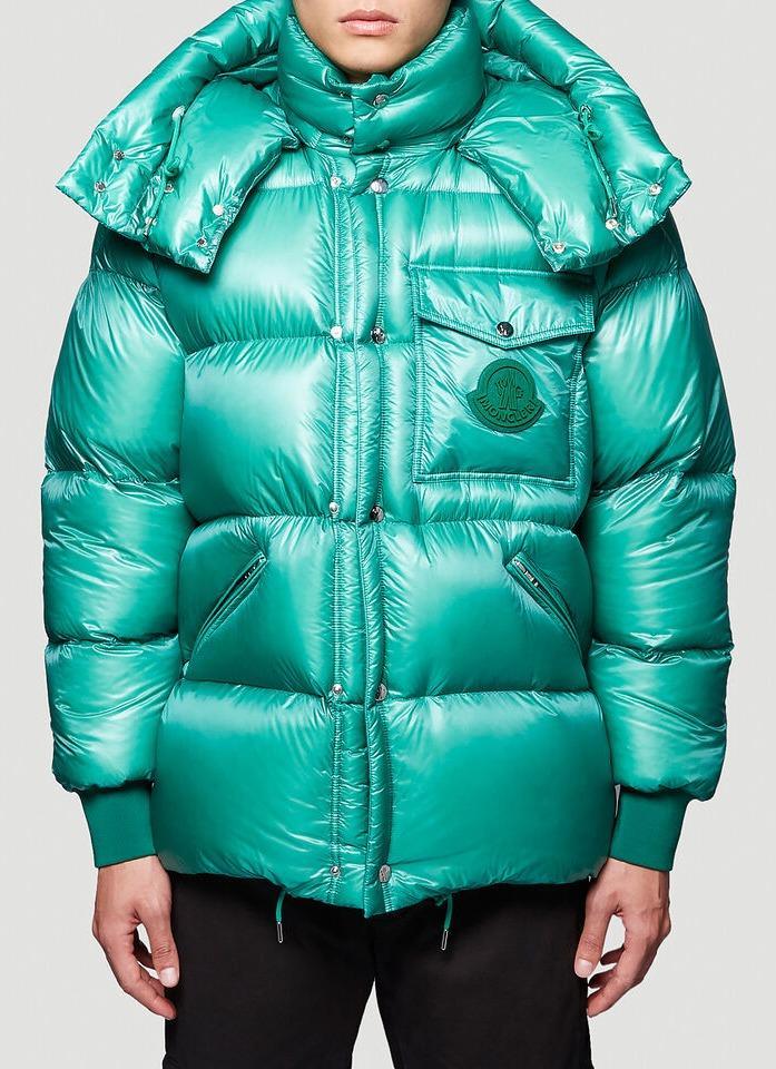 moncler hooded padded down jacket