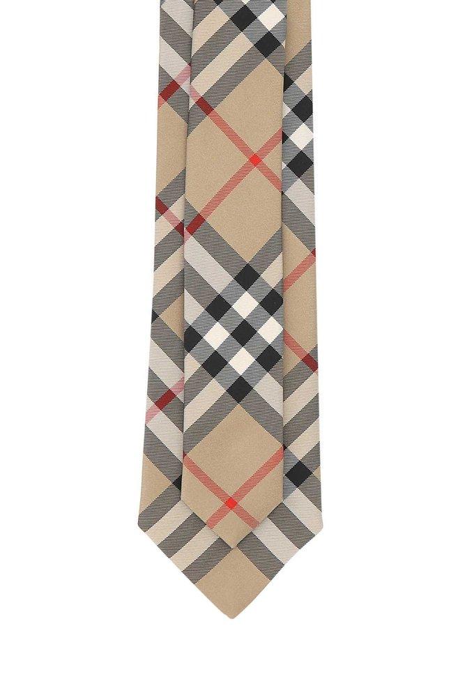 Burberry Vintage Checked Tie in White for Men | Lyst