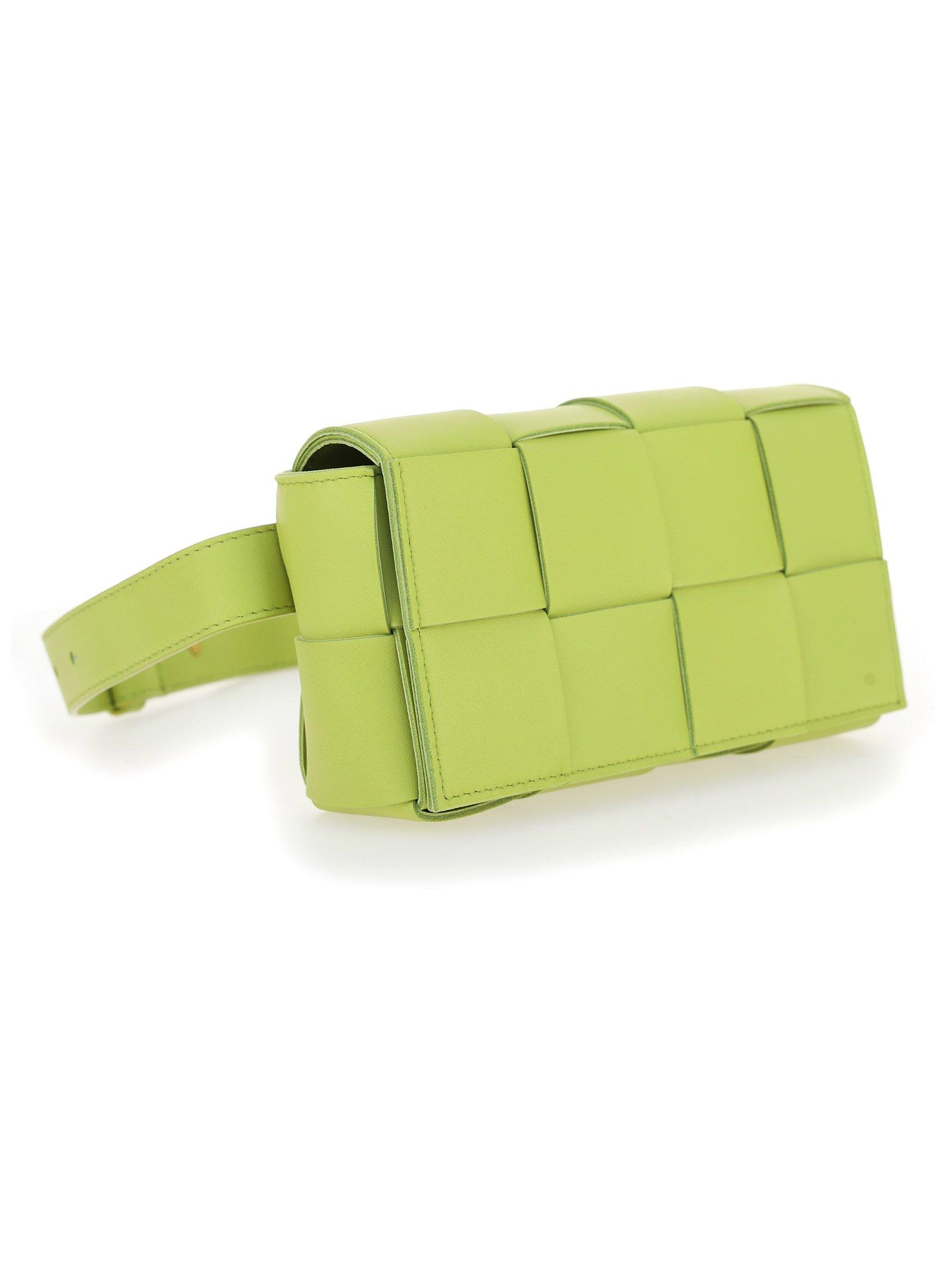 Bottega Veneta Leather The Belt Cassette Bag in Green - Lyst