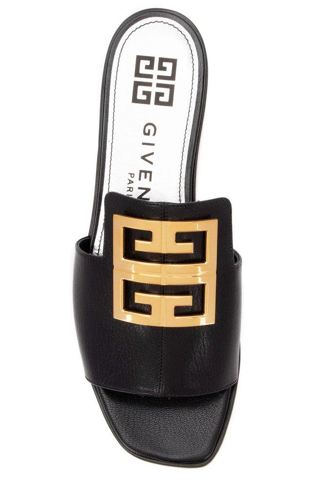 Givenchy 4g Logo Sandals in Black | Lyst