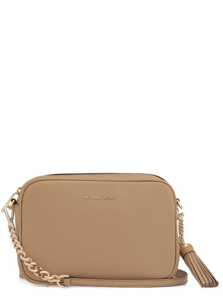 MICHAEL Michael Kors Ginny Crossbody Bag in Natural | Lyst