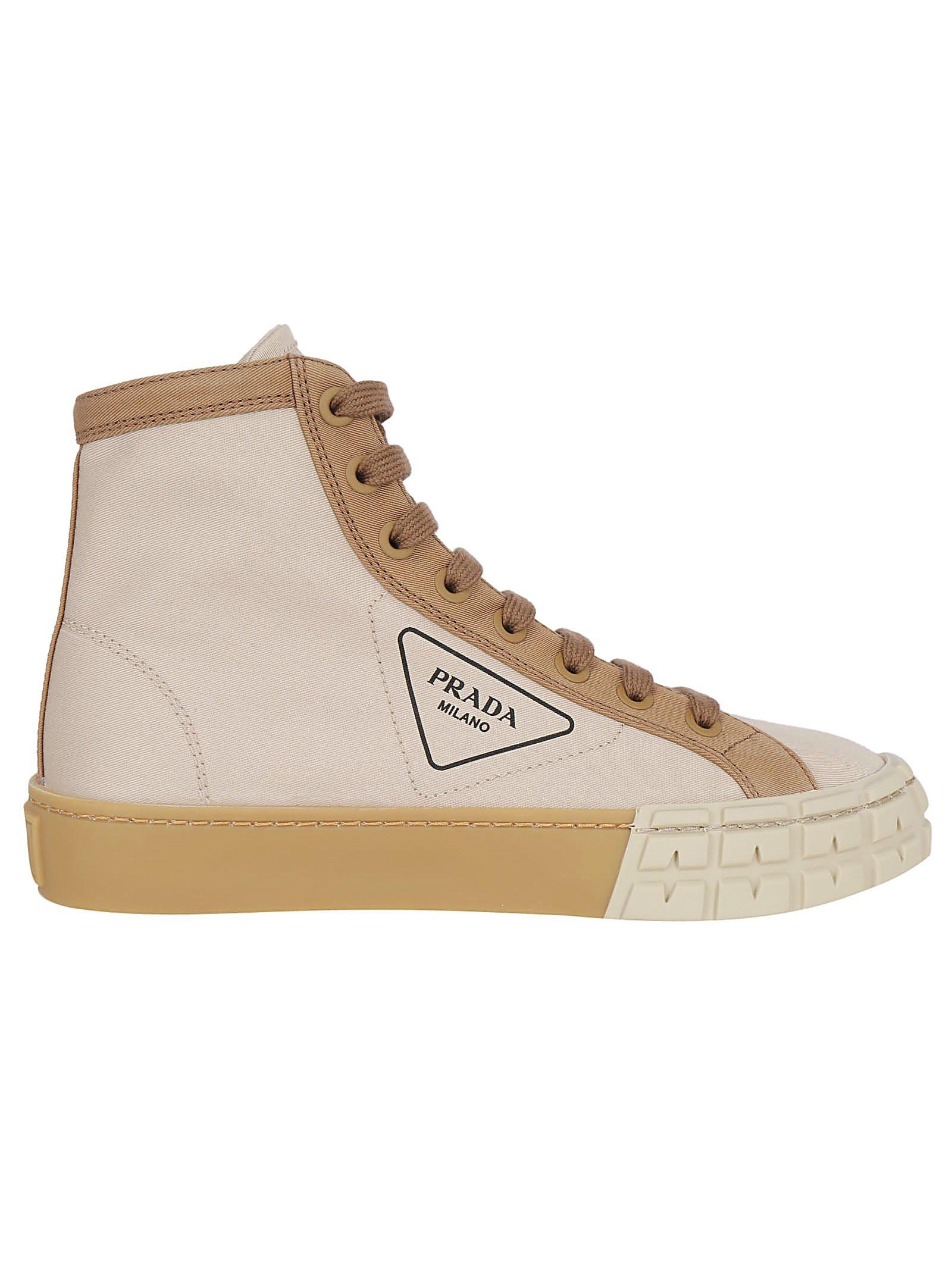 Prada Gabardine High-top Sneakers | Lyst