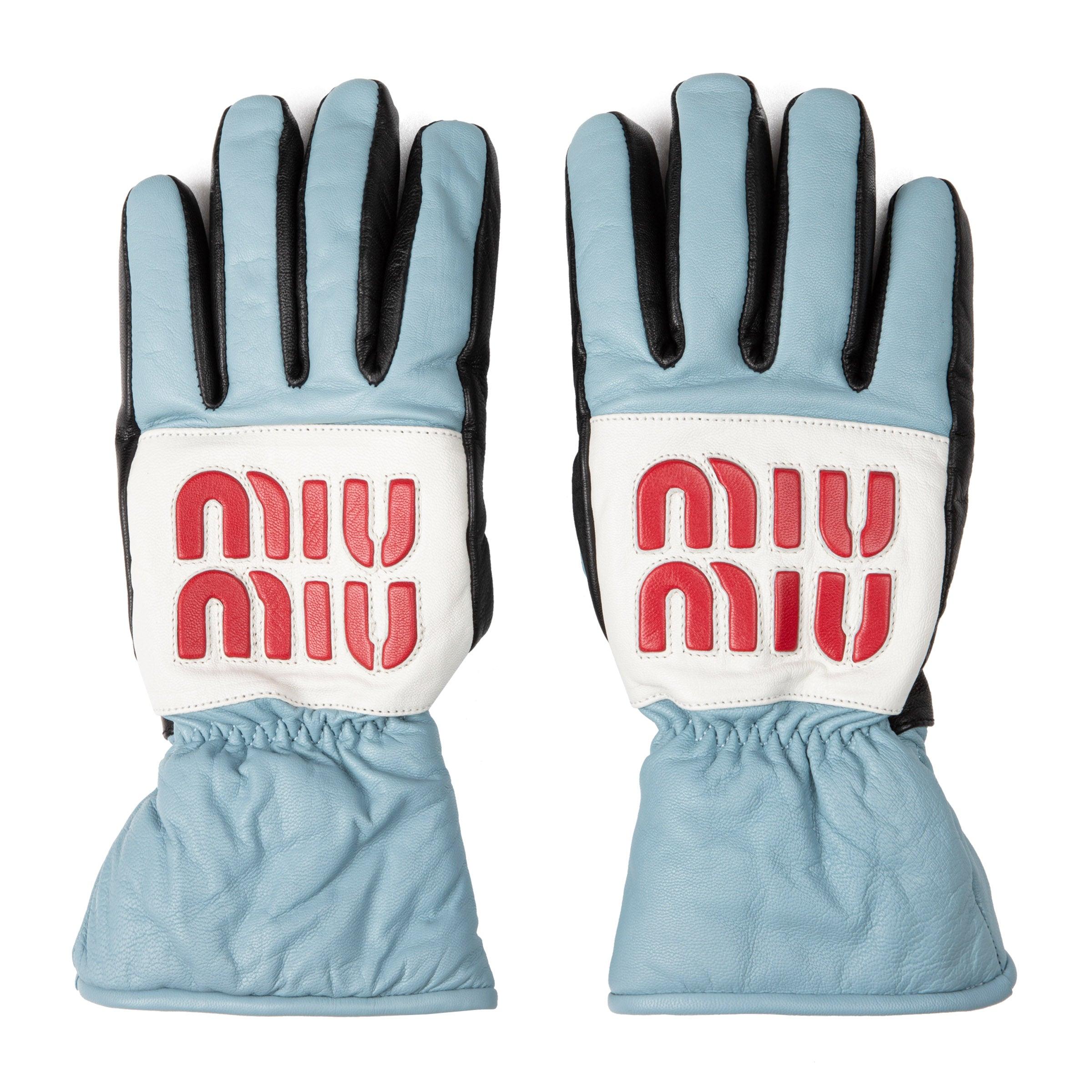 miu miu leather gloves