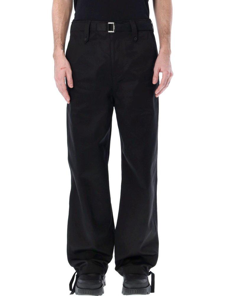 Sacai Belted Chino Pants in Black for Men | Lyst