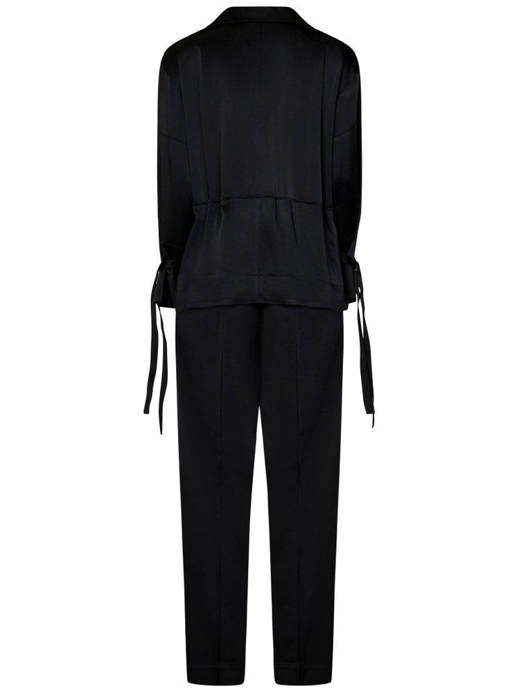 オールインワン・サロペット VICTORIA BECKHAM BLACK JUMPSUIT WITH VISCOSE BLEND BELT Victoria Beckham Women's Jumpsuit With Viscose Blend Belt