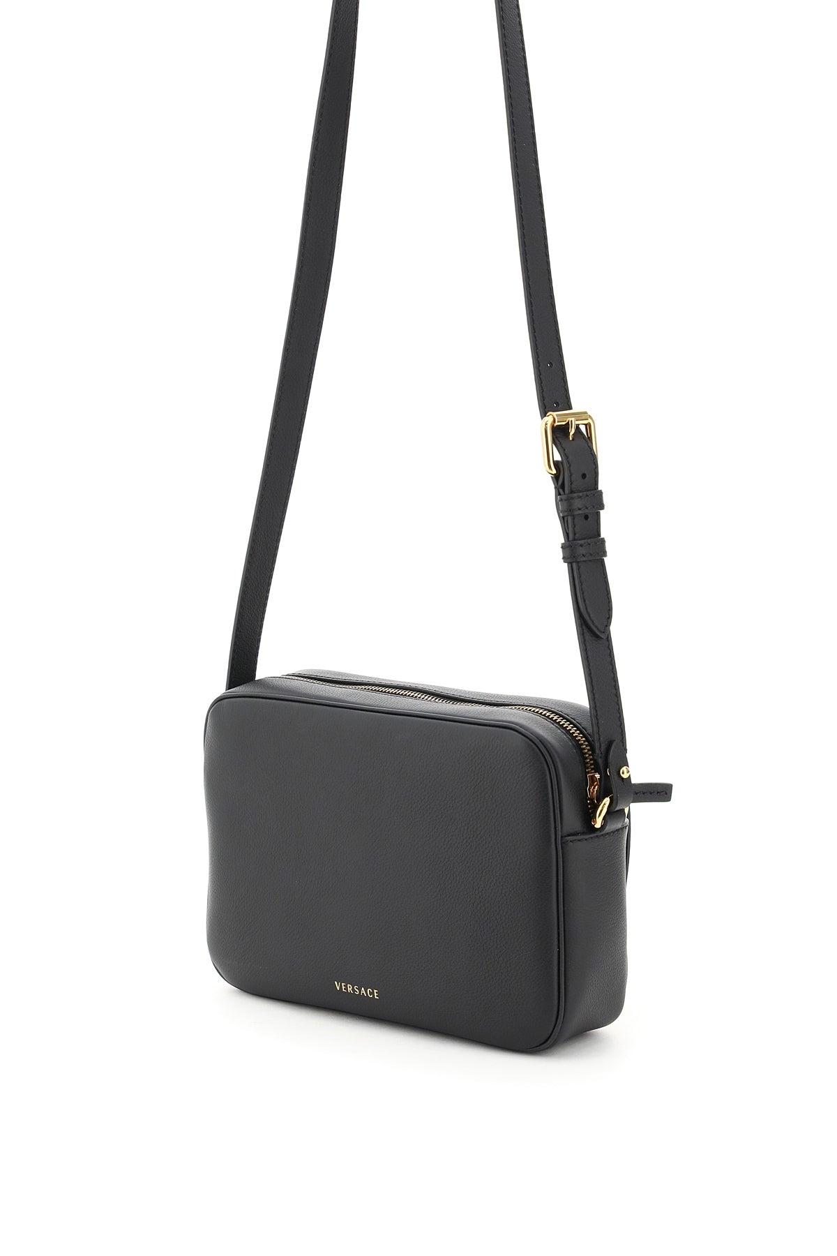 Versace Leather Camera Bag La Medusa in Black Gold (Black) - Lyst
