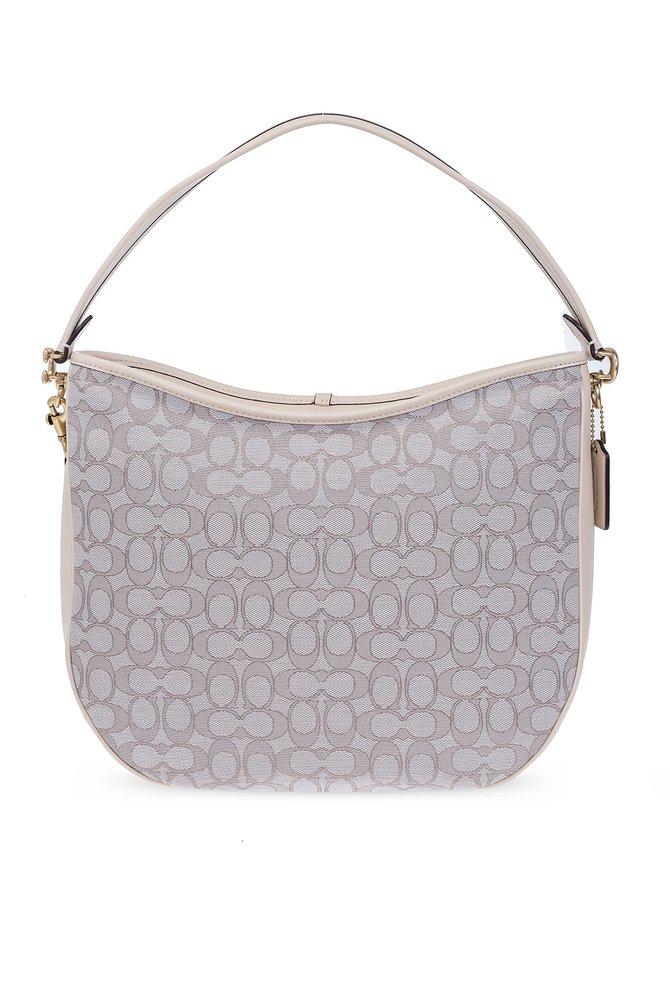 COACH Soft Tabby Signature Jacquard Shoulder Bag in Grey Lyst Australia