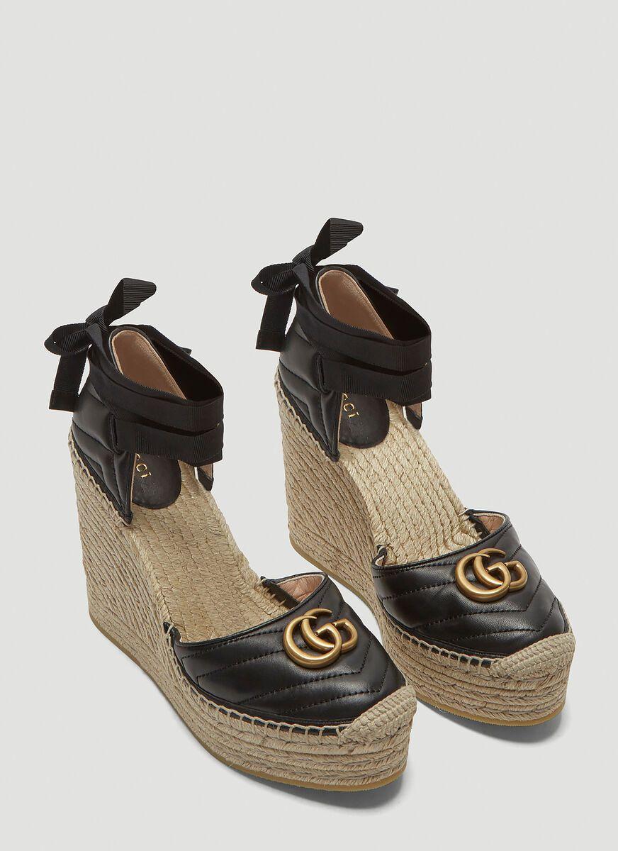 black platform espadrilles