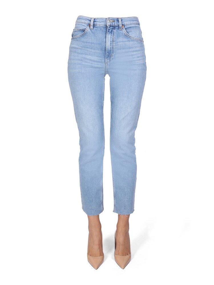 RE/DONE Denim 70s Straight Jeans in Denim Womens Jeans RE/DONE Jeans - Save 35% Blue 