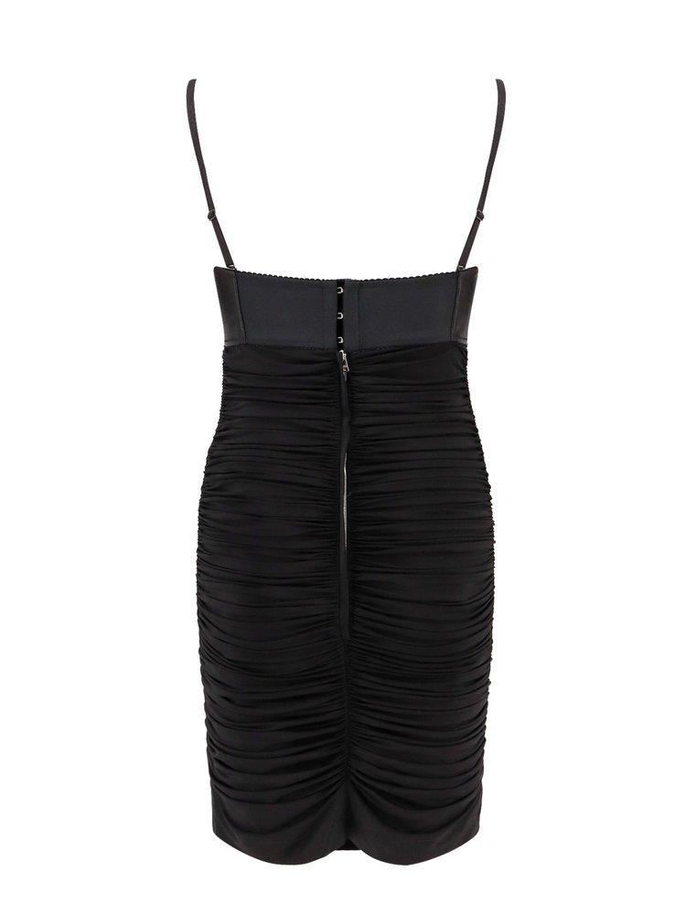 ワンピース DOLCE e GABBANA Viscose blend dress with bra detail Dolce & Gabbana Dress in Black | Lyst