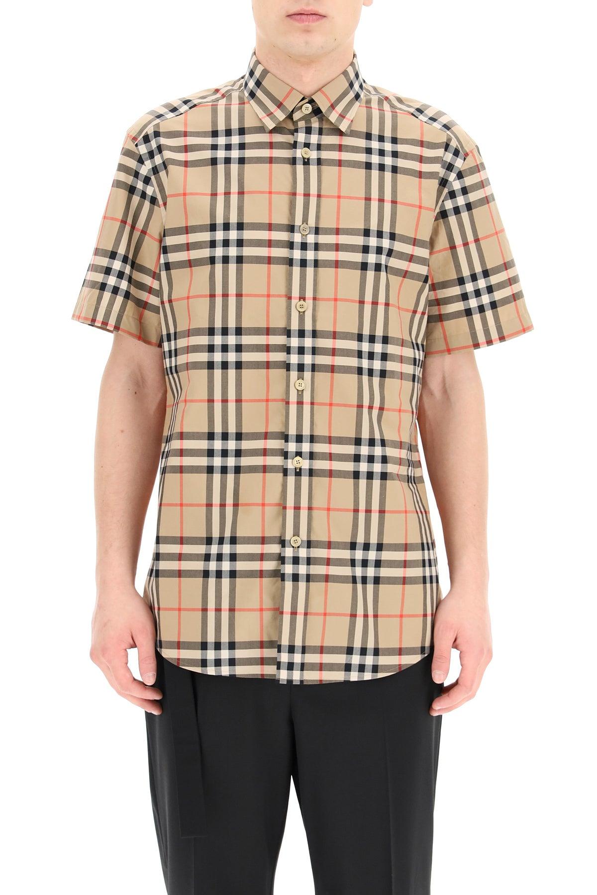 Burberry Synthetic Vintage Check Short-sleeved Twill Shirt in Beige  (Natural) for Men - Save 40% - Lyst