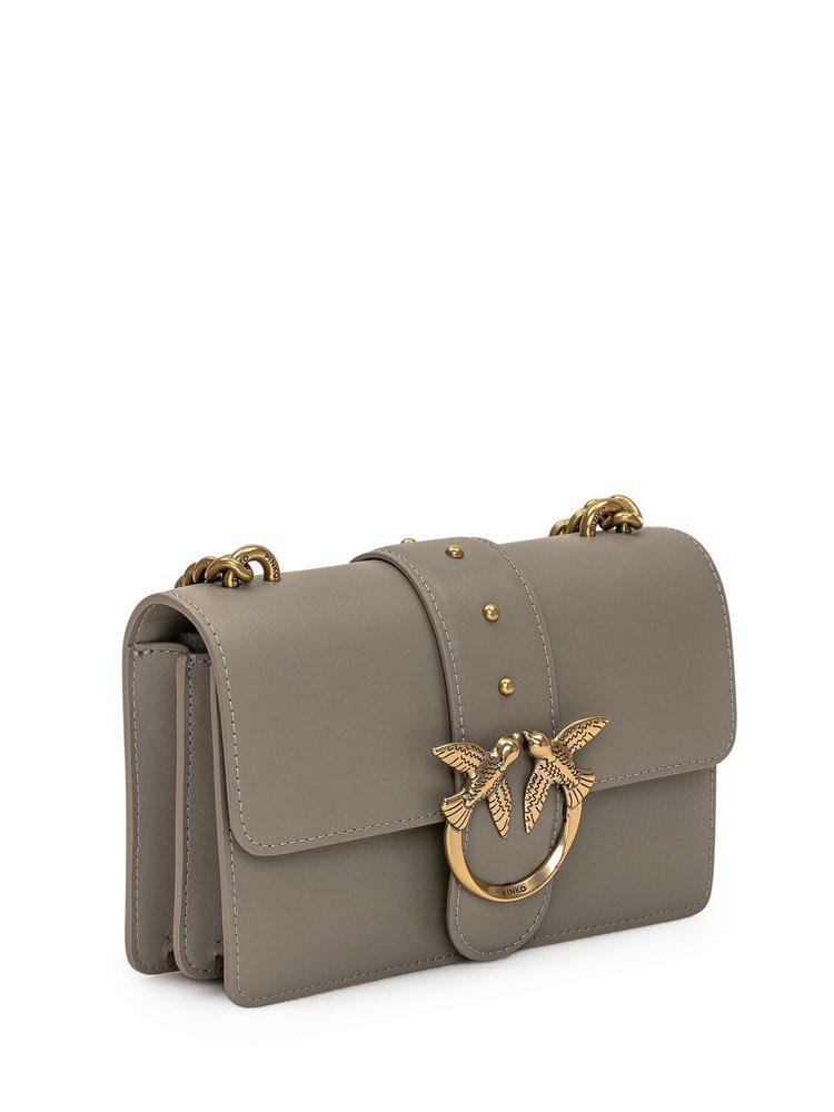 ショルダーバッグ・ポシェット Pinko MINI LOVE ONE SOFT CROSSBODY BAG Pinko Love One Mini Bag in Gray | Lyst