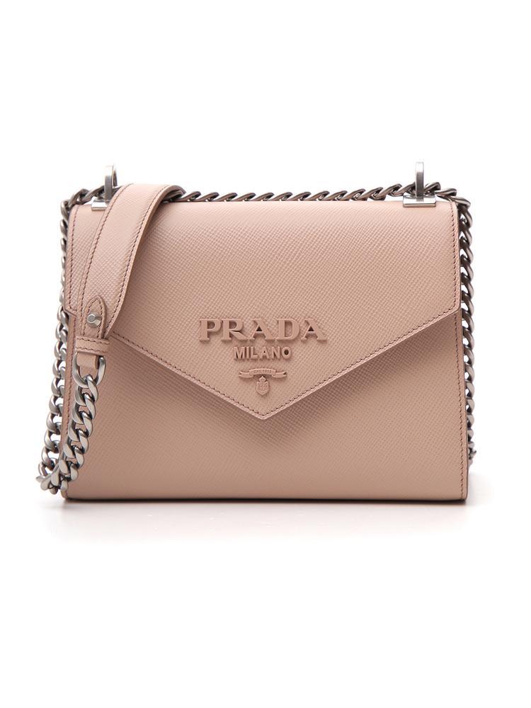 Prada Logo Plaque Crossbody Bag IUCN Water