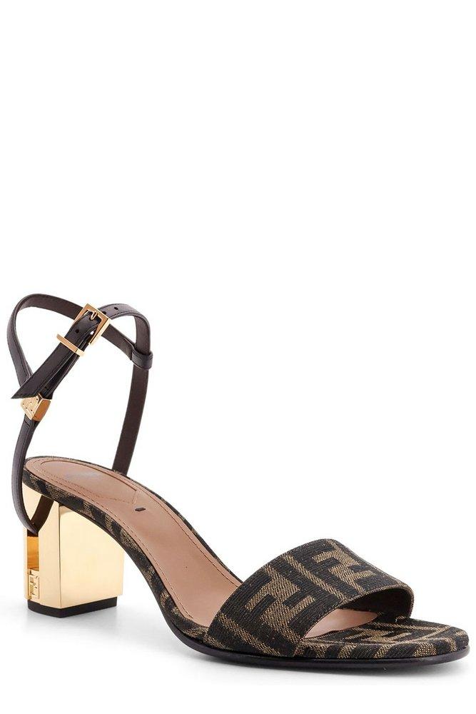 Fendi Delfina Sandal in Black | Lyst
