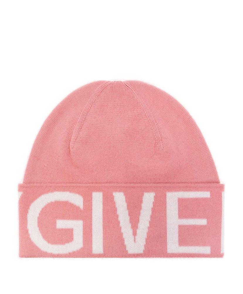 Givenchy Logo Intarsia-knit Beanie in Pink for Men | Lyst