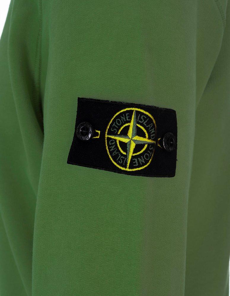 Stone Island Man Crew-neck Sweatshirt In Military Green Cotton for Men |  Lyst